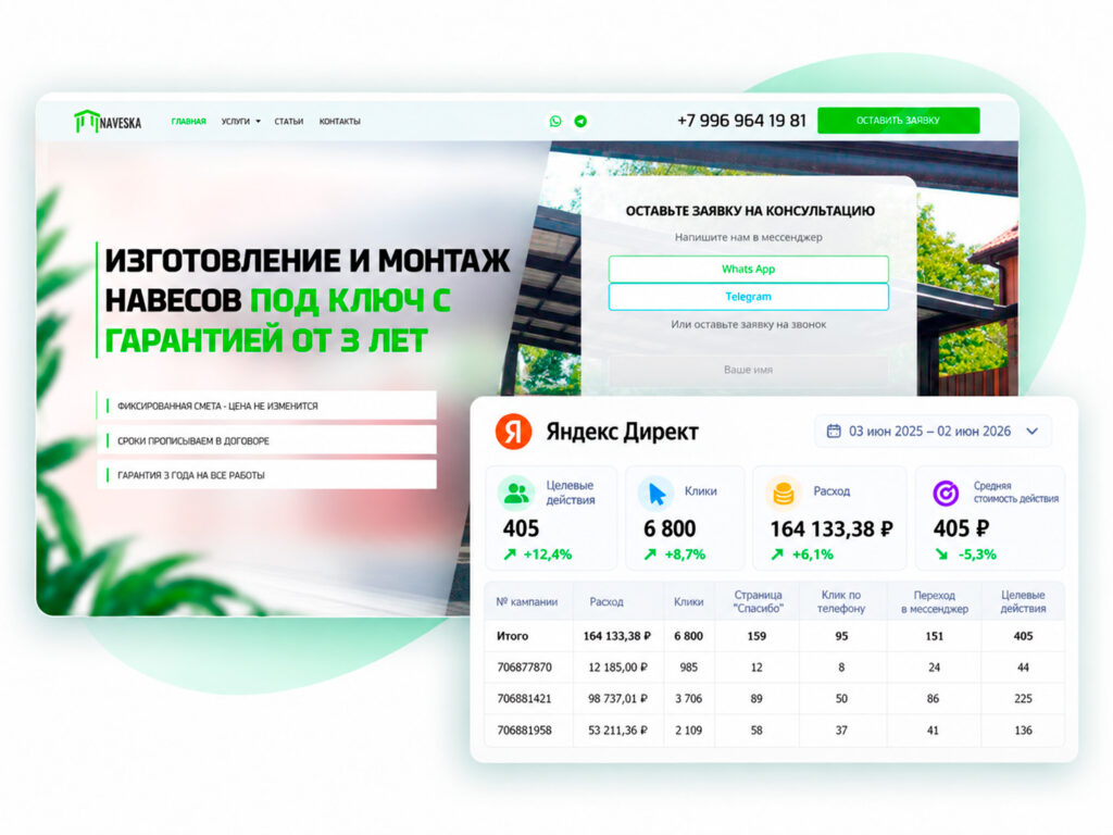 Заказать создание сайта и продвижение под ключ | Готовые лендинги WordPress